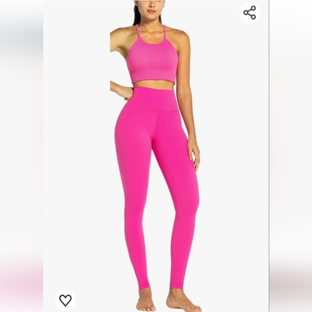 No Boundaries Lightweight Hoodie & Leggings Active Set Hot Pink & Black NWOT - Picture 8 of 12